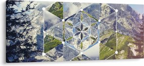 Kép - Geometriai ábra (120x50 cm)