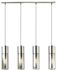 GLOBO 21000-4HN - Csillár zsinóron ANNIKA 4xE27/25W/230V króm