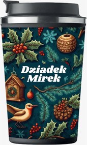 Prémium karácsonyi thermo bögre Névvel Nagypapának ajándék KT_158