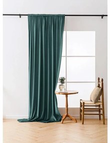 Sötétítő függöny VELVET 140x250 cm, türkiz Felfüggesztés: Hullámos sínszalag