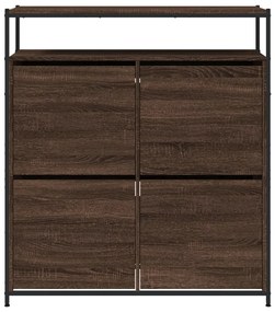 barna tölgy cipőszekrény 4 kihajtható fiókkal 100x34x112 cm