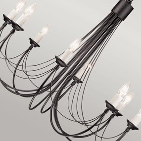 Elstead Lighting CARISBROOKE CB8-BLACK Csillár 8x60W/E14