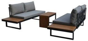 Kerti Garnitúra, Alumínium + Polywood, Szürke. AZS-G1924 GREY