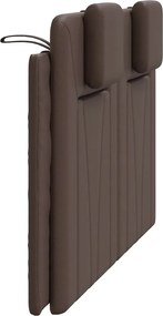 barna műbőr fejtámla párna Viana 140 cm