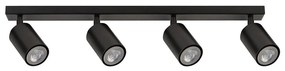 Spotlámpa ZOOM 4xGU10/25W/230V fekete