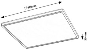 Rabalux 2291 - RGB LED dimmelhető mennyezeti lámpatest RASMUS LED/22W/230V + távirányító