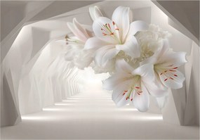 Fotótapéta Virágok 3D Liliomok A Nappali Hálószobájába Flizelina Tapéta 250x175