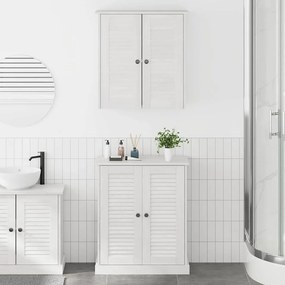 Fürdőszoba bútor szett polcokkal 2 pcs Barna 67.5 x 34 x 80 cm