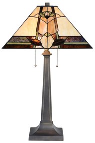 Tiffany asztali lámpa Bézs 45x80 cm