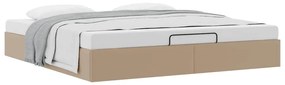 Ottomán ágykeret matrac nélkül cappucino 160x200 cm műbőr