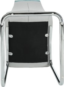 Étkezőszék, mentol/szürke/króm, SALOMA NEW