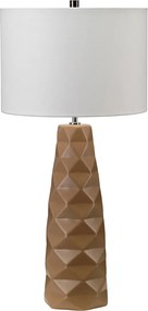 Asztali lámpa modern vintage karamell barna krémszínű 75 cm Elstead