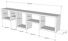 Amanos Anthracite polc