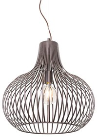 Modern függőlámpa barna 48 cm - Saffira