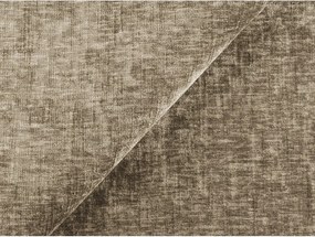 Világosbarna zsenília kinyitható sarokkanapé (bal oldali-heverő résszel) Kuki – Makamii