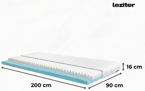 DreamX szivacs matrac 90x200x16