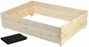 Fából készült magaságyás Grande 150x120x30 cm