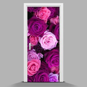 Fotótapéta ajtóra Lila rózsa wallmur-pl-f-119226087