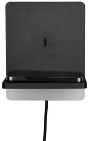 Matt fekete LED dimmelhető fali lámpa Fairfield – Trio