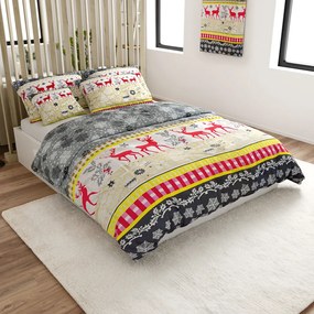 Flanel ágyneműhuzat CHRISTMAS TIME színes Ágyneműhuzat mérete: 70 x 90 cm | 140 x 200 cm