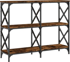 vidaXL füstös tölgy színű szerelt fa tálalóasztal 100 x 28 x 80,5 cm
