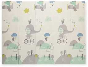 PETITE&MARS - Összecsukható játékszőnyeg CAMPY ELEPHANT&CITY