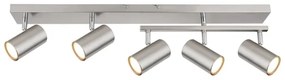 Globo 57911-5 - spotlámpa ROBBY 5xGU10/35W/230V matt króm