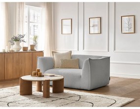 Világosszürke buklé kanapé 170 cm Giorgia – Bobochic Paris