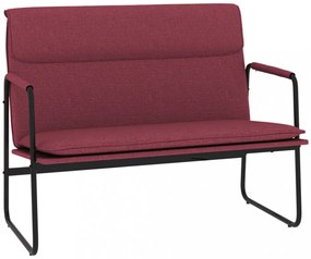 vidaXL bordó szövet pad 100 x 64 x 80 cm