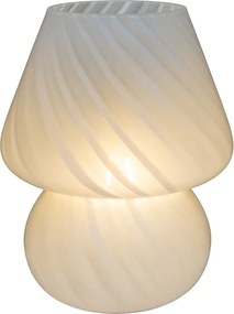 Fehér LED asztali lámpa üveg búrával (magasság 19,5 cm) Alton – House Nordic