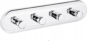 Nimco Uni fürdőszobai törölközőtartó 4 akasztóval Un 4054-4-26