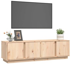 tömör fenyőfa TV-szekrény 140 x 40 x 40 cm