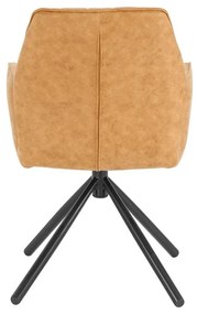 Sárga kárpitozott étkezőfotel szett 2 db-os Preston – Støraa