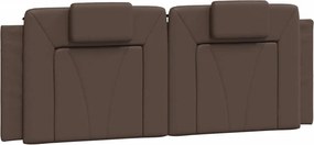 barna műbőr fejtámla párna Viana 140 cm