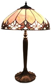 Tiffany asztali lámpa Bézs Barna Ø 39x63 cm