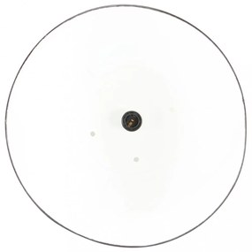 kerek fekete ipari függőlámpa 25 W 32 cm E27