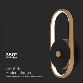 LED Kültéri fali lámpa LED/15W/230V IP54 4000K réz