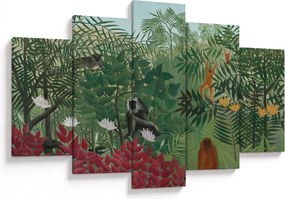 Kép - Henri Rousseau, Tropical Forest with Monkeys, reprodukciók (150x105 cm)