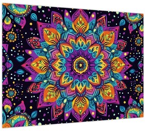 Kép - Kaleidoszkópos mandala (70x50 cm)