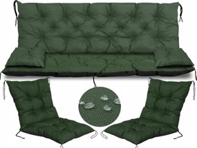 Kerti padpárna 180x60x50 cm 2 db székpárna 50x50x50 cm