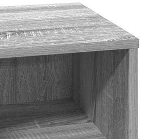 Éjjeli asztal LED-del Szürke Sonoma 50x34,5x50 cm