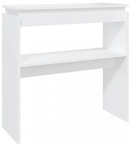 fehér szerelt fa tálalóasztal 80 x 30 x 80 cm