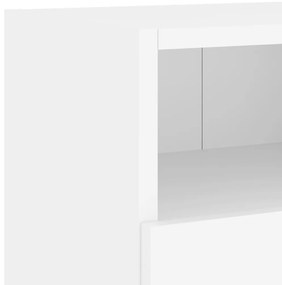 vidaXL 4 darab fehér szerelt fa fali TV-bútor