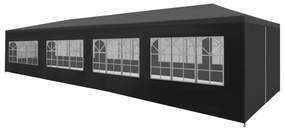 antracitszürke rendezvénysátor 3 x 12 m