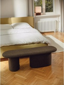 Barna buklé párnázott pad Rull – noo.ma