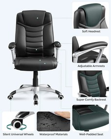 Ergonomikus irodai szék, állítható magasságú forgószék