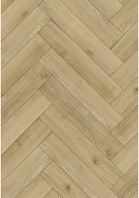 Mexen Charter Oak vinil panelek halszálka 635 x 127 mm SPC 6,5 mm, alátét 1,5 mm, 4 V-fuga, Tölgy