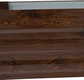 Magasított virágágy, barna, acél, NONKY TYP 6