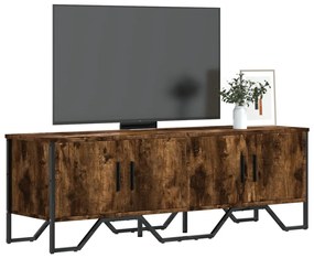 Füstös tölgy színű szerelt fa TV-szekrény 122 x 34 x 41 cm