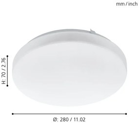 Eglo 97871 - LED Mennyezeti lámpa FRANIA LED/11,5W/230V